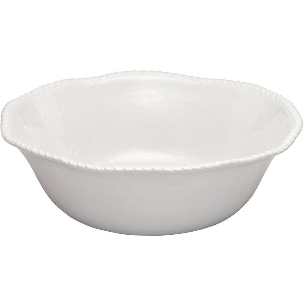 Merritt White nautical rope 14-inch melamine Serving Bowl